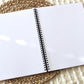 Ivory Pressed Bouquet Spiral Lined Notebook 8.5x11in.
