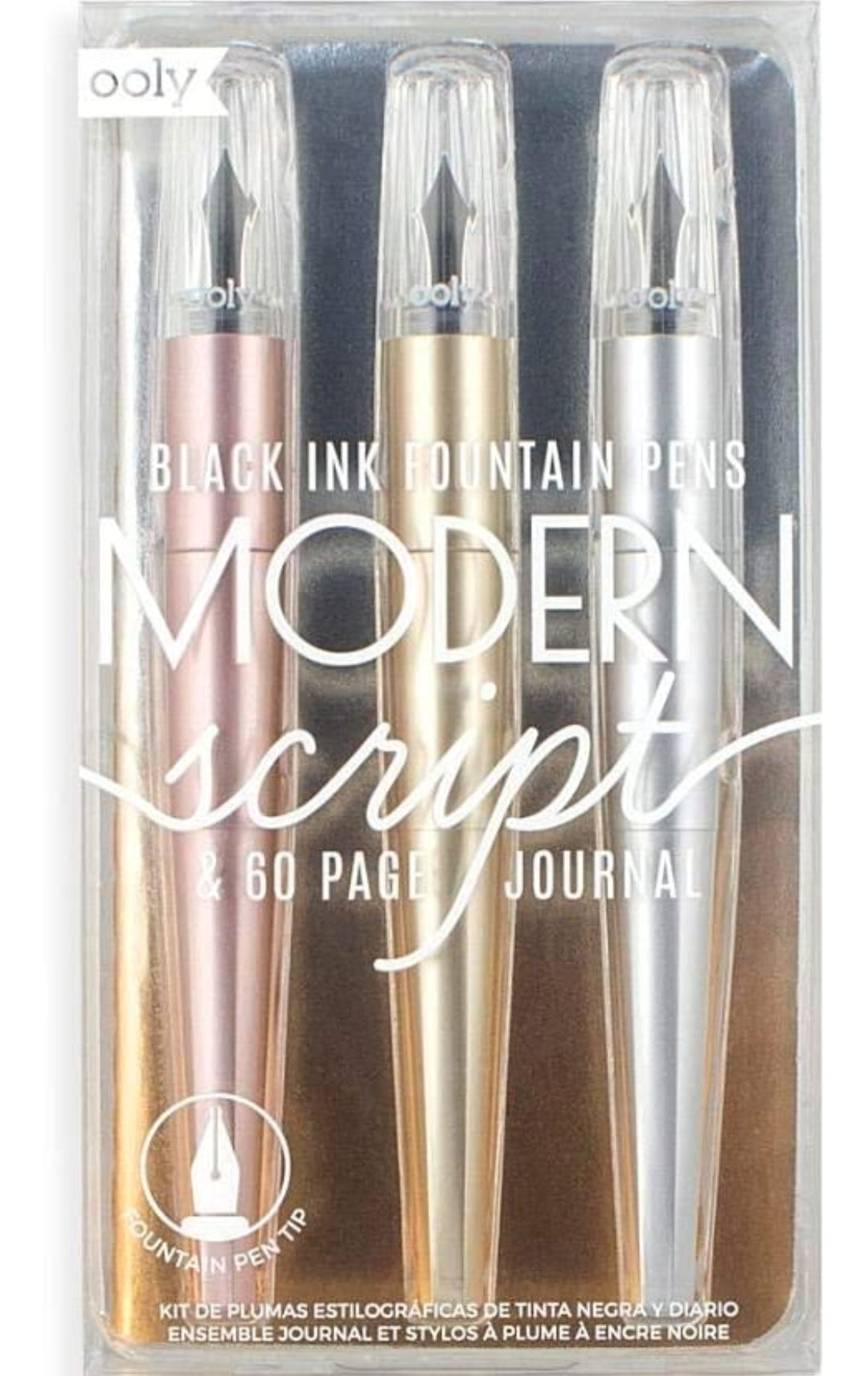 Ooly, Modern Script Fountain Pens and Journal Set