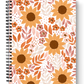 Sunflower Field Spiral Lined Notebook 8.5x11in.