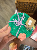 Cactus Crochet Coaster Set