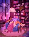 Cozy Reading Nook Art Print