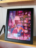 Cozy Reading Nook Art Print