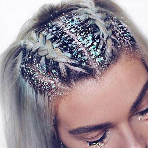 DIY Holiday Hair Glitter Event