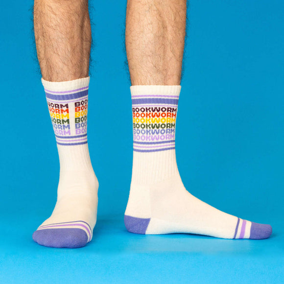 BOOKWORM - VINTAGE RAINBOW REPEAT socks