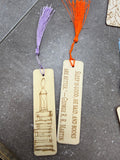 Wood Etched Bookmarks