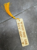 Wood Etched Bookmarks