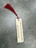 Wood Etched Bookmarks