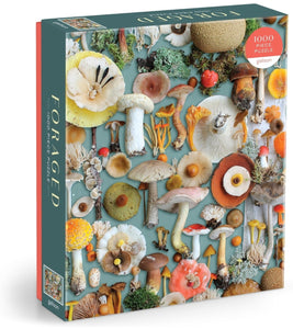 Galison Foraged – 1000 Piece Puzzle Fun and Challenging Activity with Bright and Bold Artwork of A Mushroom Collection for Adults and Families