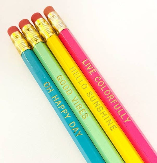 Good Vibes Pencil 4 Pack