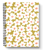 Citron Posies Spiral Lined Notebook 8.5x11in.