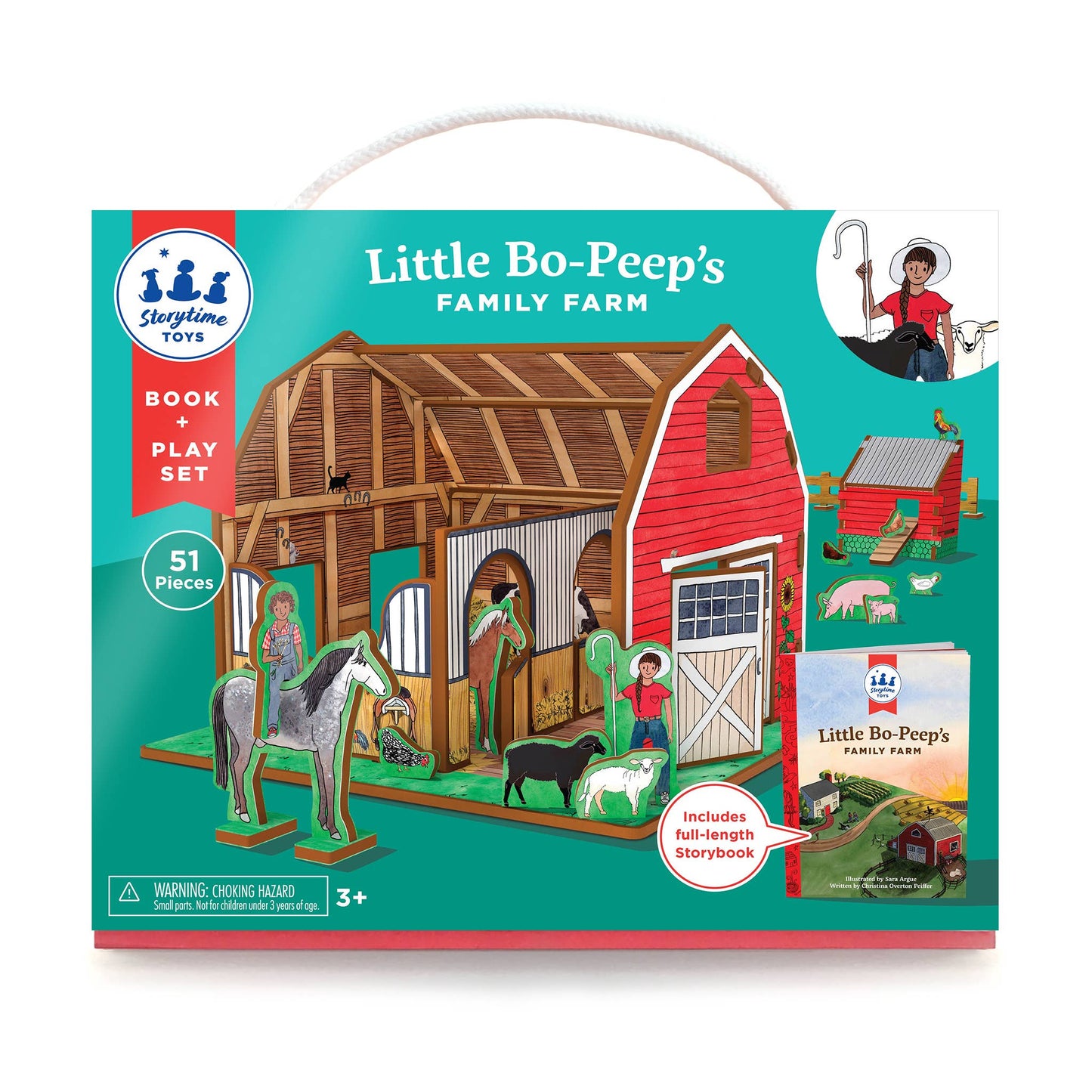 Little Bo Peep's Family Farm Book and Playset