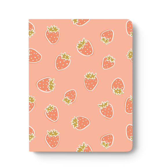 Strawberry Picking Layflat Lined Notebook