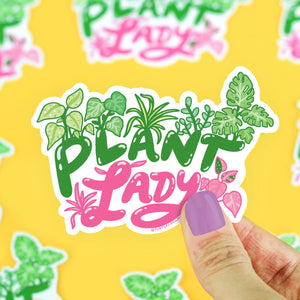 Plant Lady Vinyl Sticker