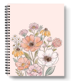 Wildflower Bunch Spiral Lined Notebook 8.5x11in.