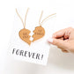 Best Friends Forever Necklace Greeting Card