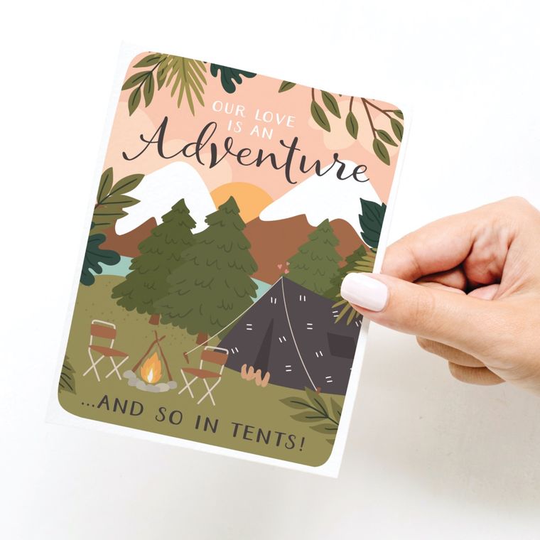 Our Love is an Adventure Greeting Card