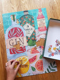 500-Piece Gin Puzzle and Poster