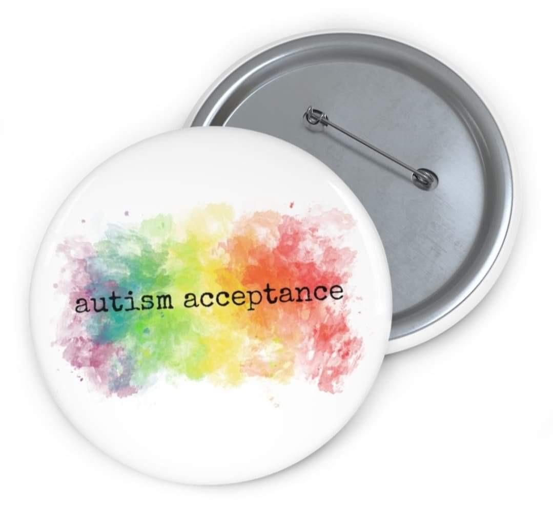 Autism Acceptance Rainbow Pin